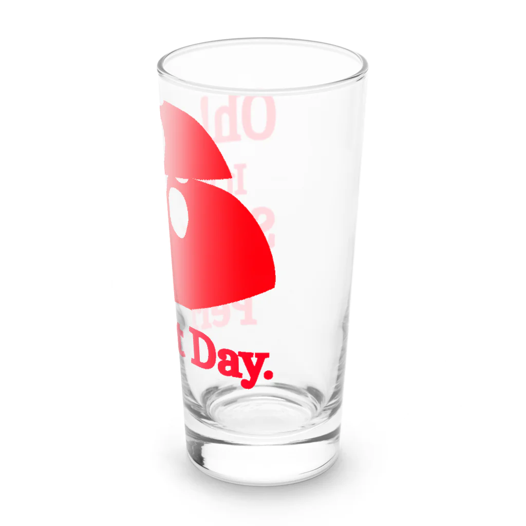 『Nothing Is Real』-- IN SUZURIのOh! It's Such A Perfectday.（赤） Long Sized Water Glass :right