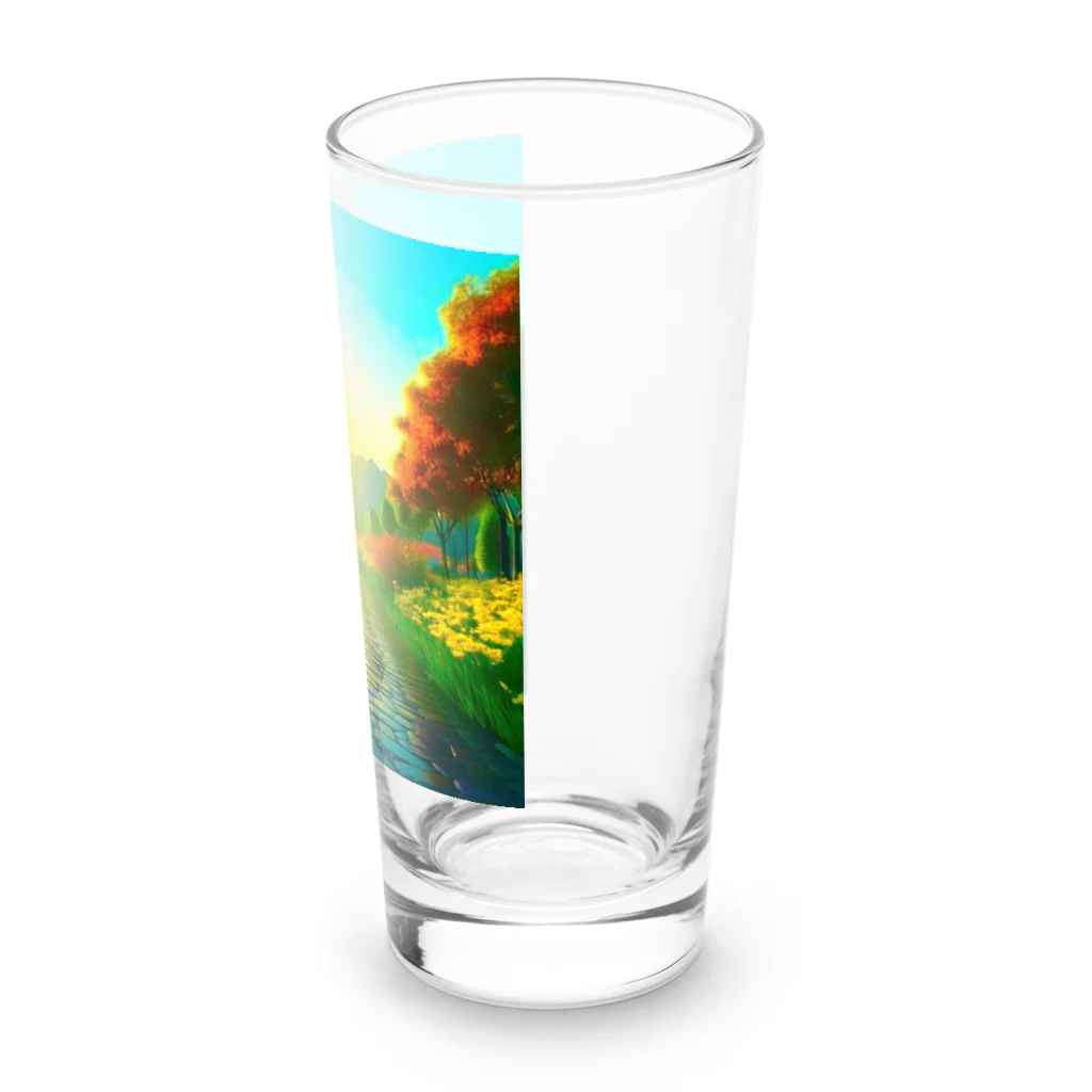 million-mindの雨に濡れた石畳 Long Sized Water Glass :right