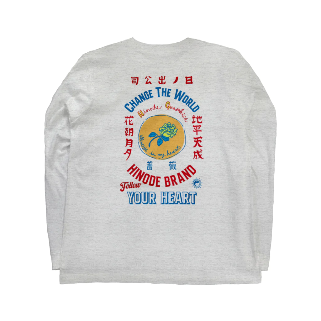 HINODE GRAPHICSのTOKYO「Omiyage」薔薇印 Long Sleeve T-Shirt :back