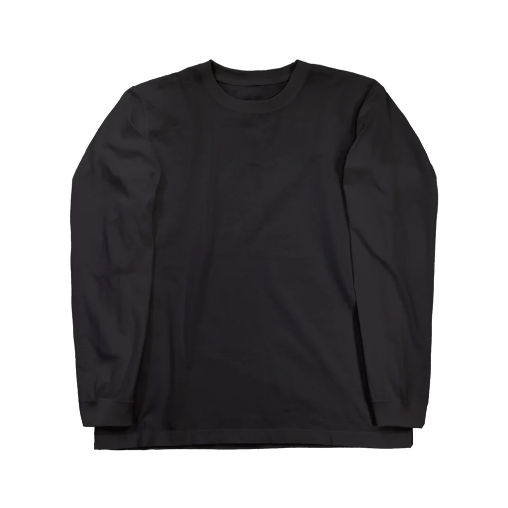 sook dogのSook dog ジュピ太ビックシルエットロンT/バックプリント🐶🕊️(ブラック) Long Sleeve T-Shirt