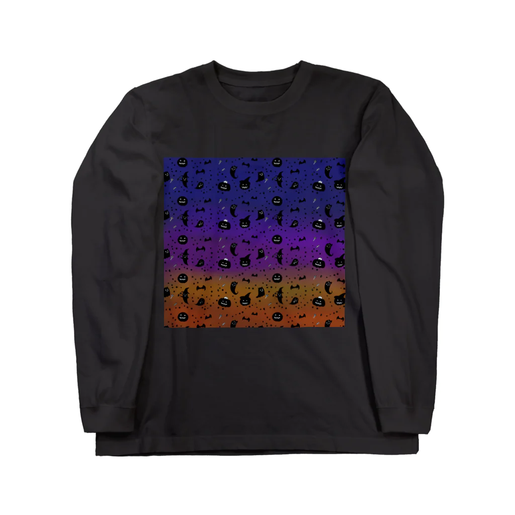 Je te veuxのおばけパレード グラデ空 Long Sleeve T-Shirt