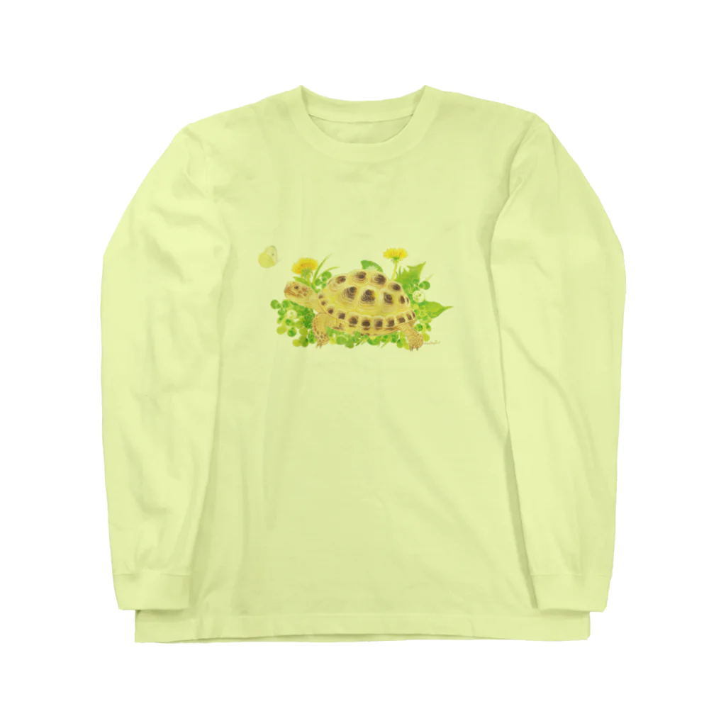 めろんぽっぷのお店だよのたわむれ　ヨツユビリクガメ Long Sleeve T-Shirt