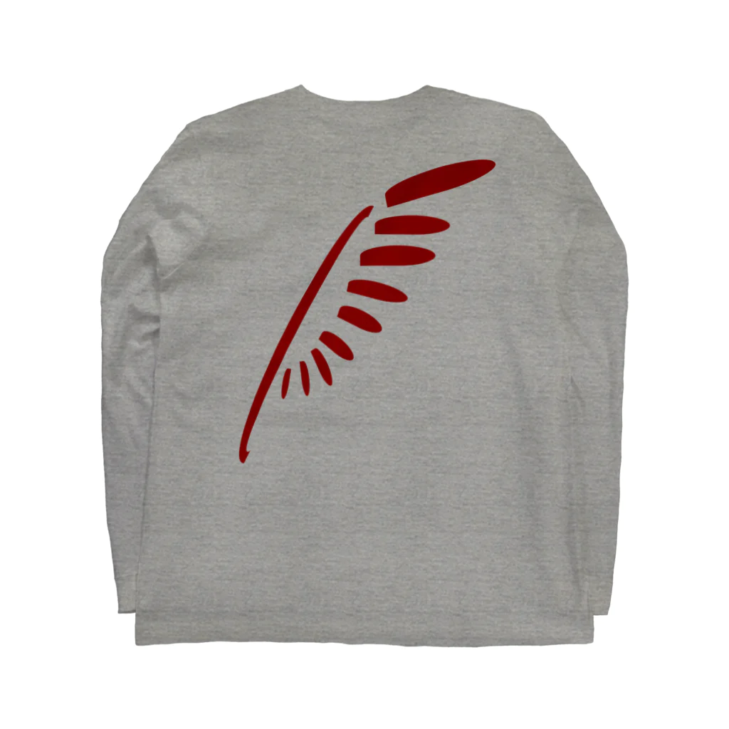 IKARUGA　斑鳩の9 バックプリント Long Sleeve T-Shirt :back