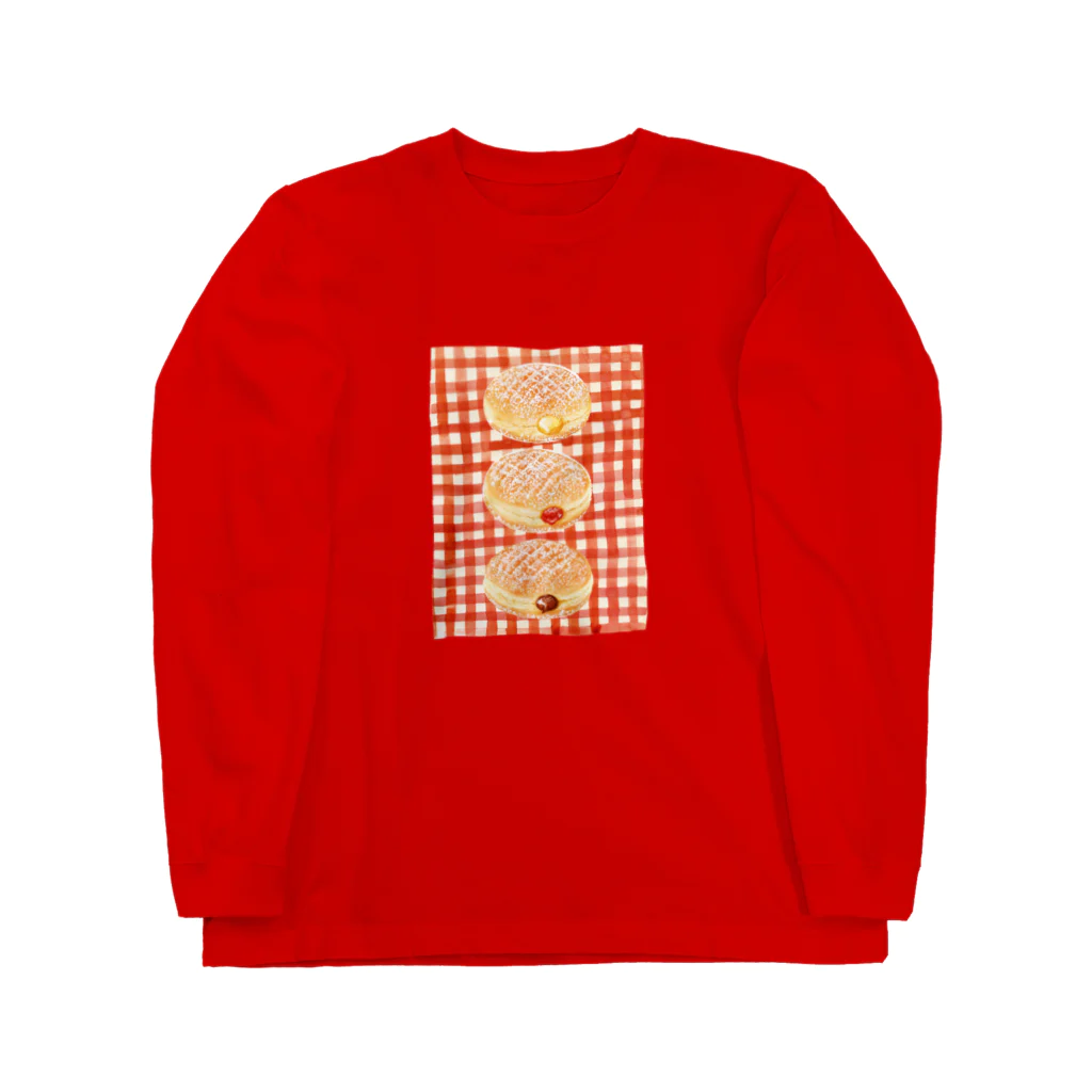 REIKO SHIBUYAのドーナツ3つ チェック Long Sleeve T-Shirt