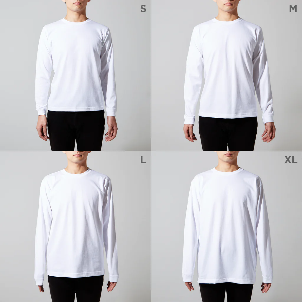 Toshihiro Egawa ArtのDEATH ONOMICHI / 尾道 Long Sleeve T-Shirt: model wear (male)