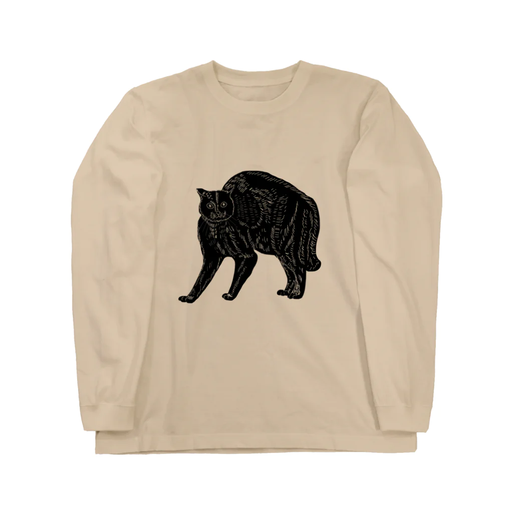 TANG TANG GASATARCADIA 猫プリントロングスリーブTシャツ TANG TANG GASATARCADIA 猫プリントロングスリーブTシャツ