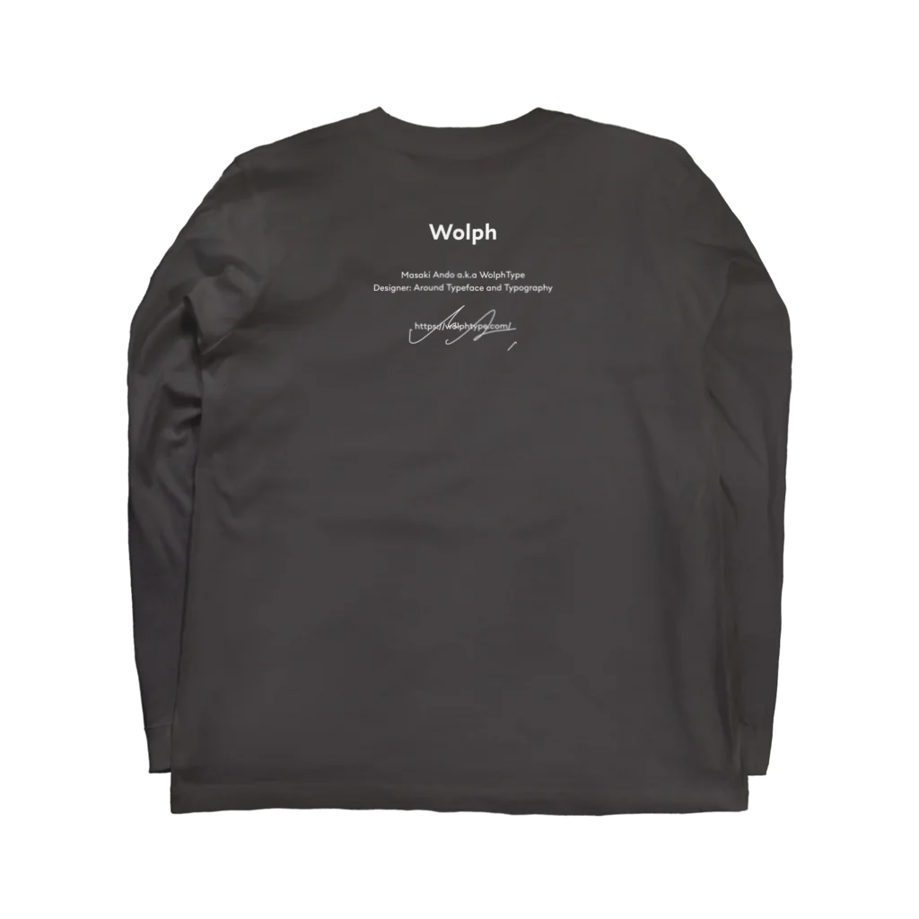 WolphTypeのPrimitive » Biela Long Sleeve T-Shirt :back