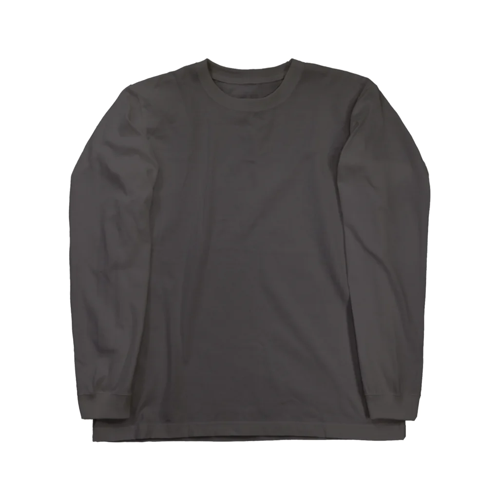 kg_shopの[★バック] 天然温泉『源泉かけ流しの宿』(文字ホワイト) Long Sleeve T-Shirt