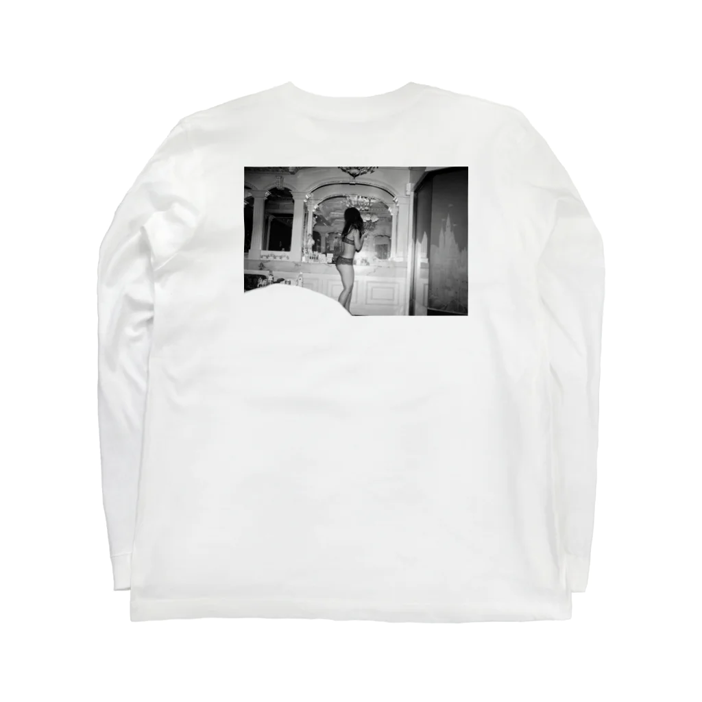 　その辺の女のモノクロ ホテル女 Long Sleeve T-Shirt :back