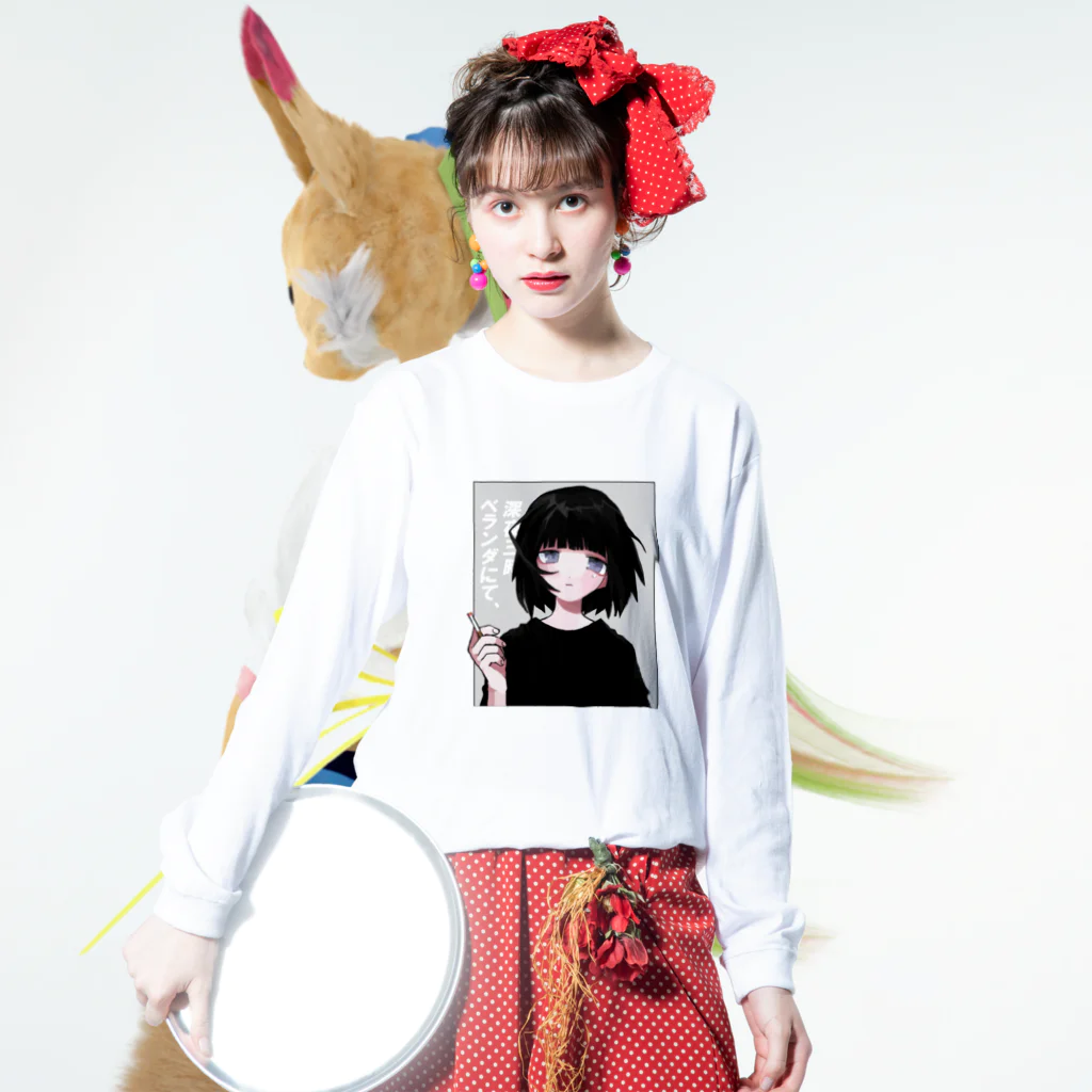 Admiral ロングスリーブ Tシャツ ライトベージュ 10.2オンススーパーヘビーウェイトロングスリーブTシャツ