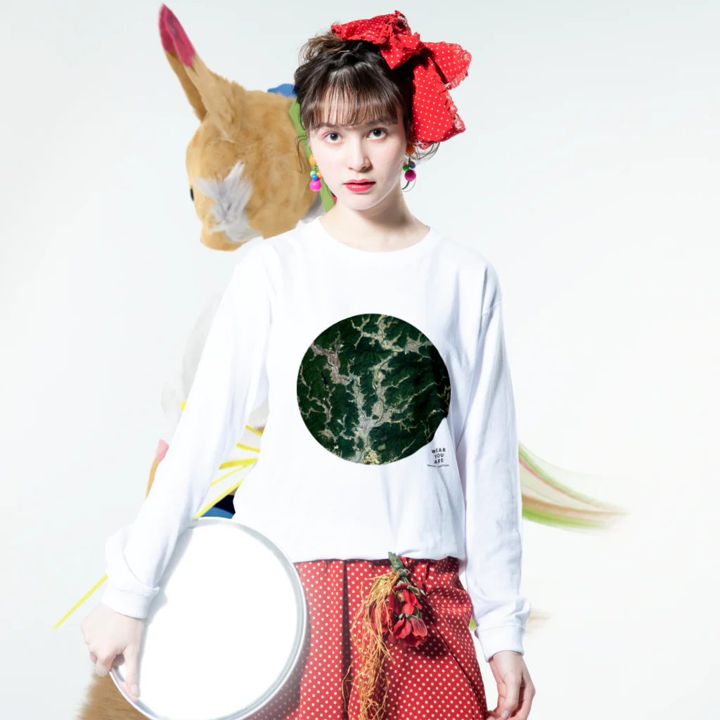 WEAR YOU AREの兵庫県 西脇市 ロングスリーブTシャツ Long Sleeve T-Shirt :model wear (front)