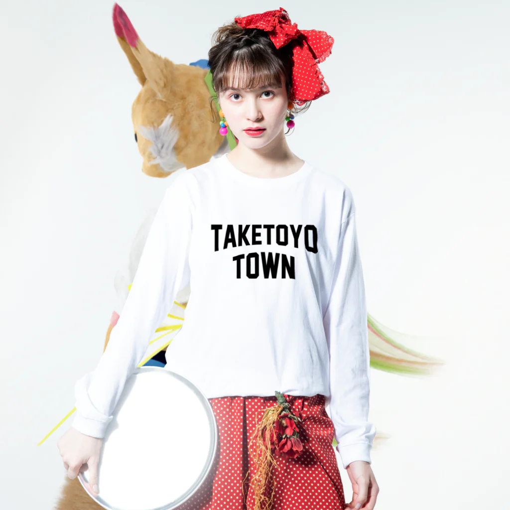 JIMOTOE Wear Local Japanの武豊町 TAKETOYO TOWN Long Sleeve T-Shirt :model wear (front)