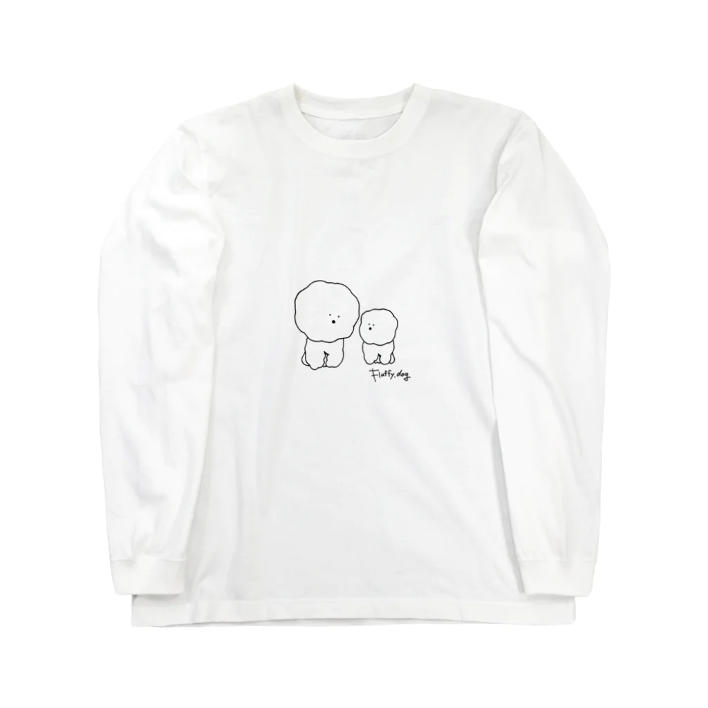 fluffy.dogのもふもふ Long Sleeve T-Shirt