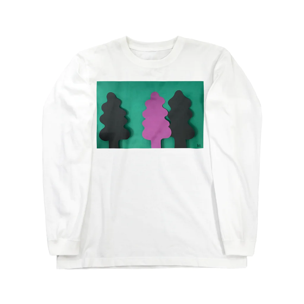 tsumura_goodsの3 trees　3本の木 Long Sleeve T-Shirt