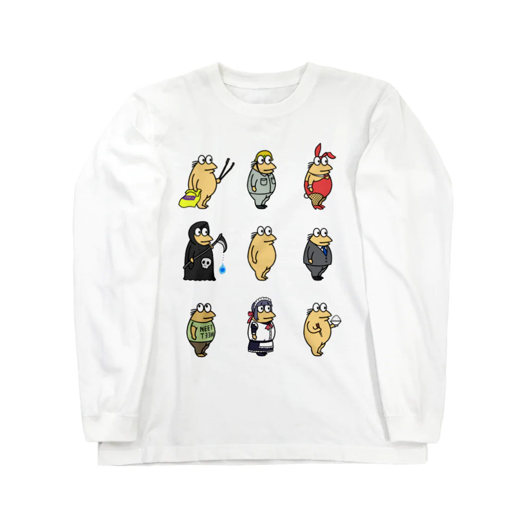 やきう民 なんJ民 大集合 ロングスリーブTシャツ