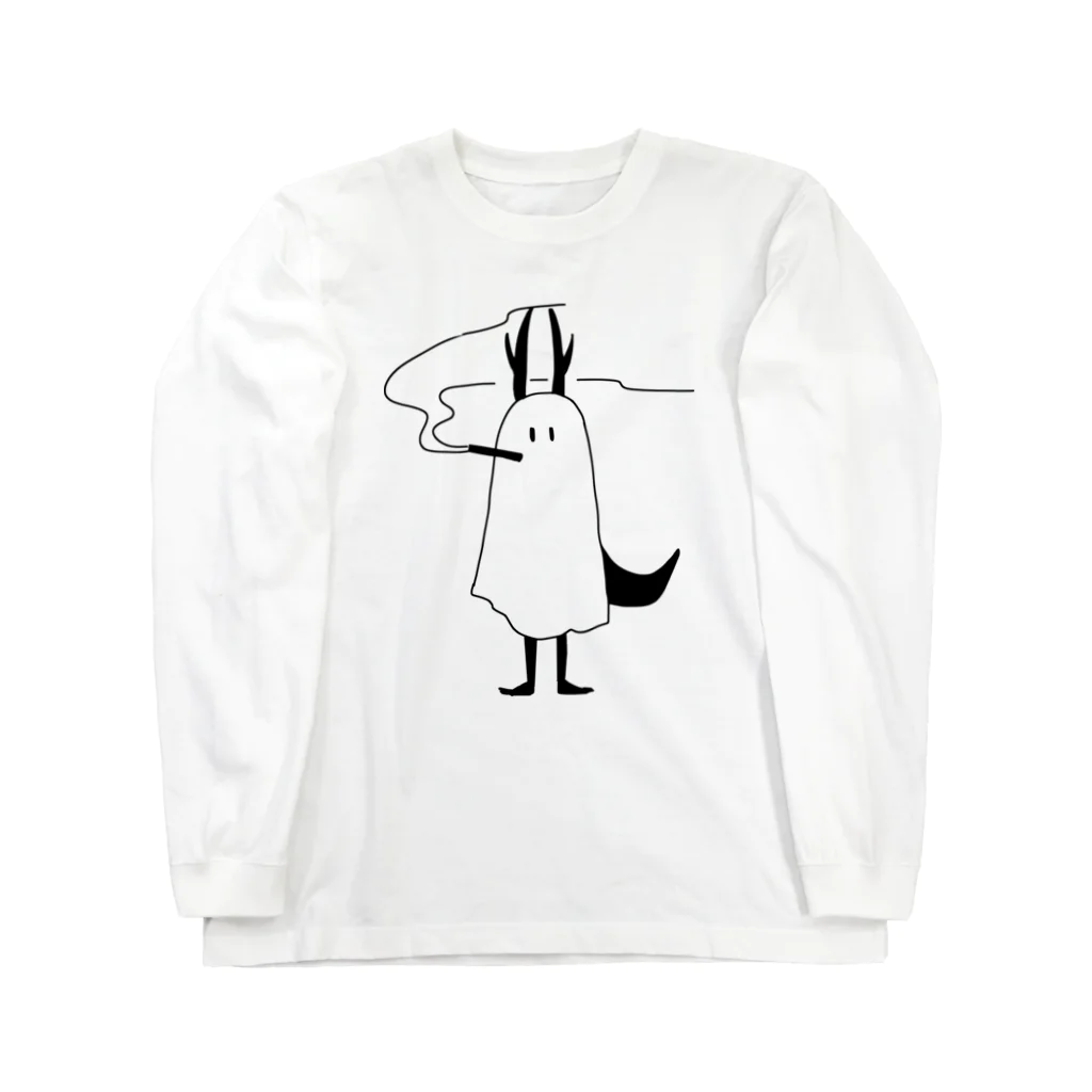 シーツのおばけと犬のシャツのSmoker Long Sleeve T-Shirt