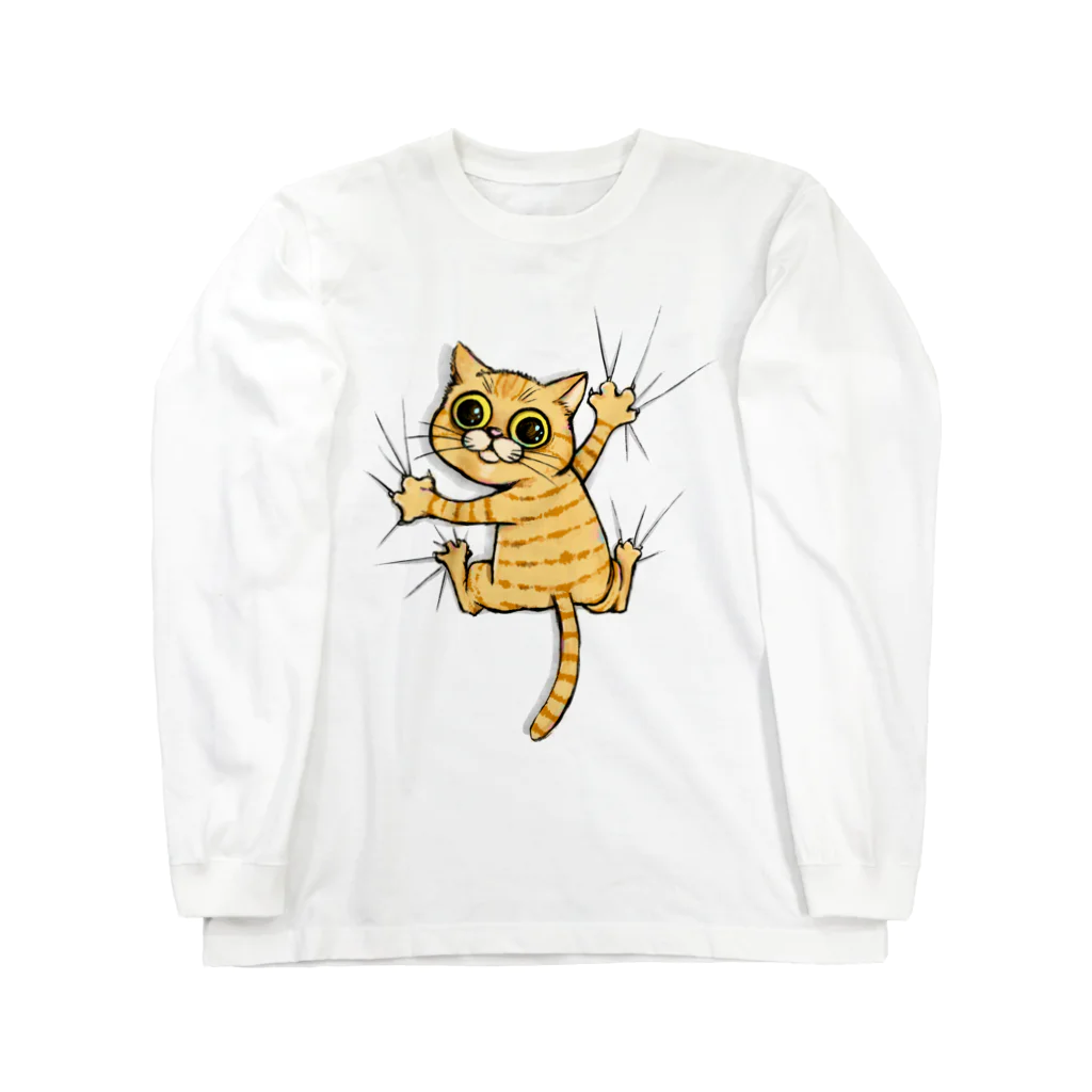 kikikikikiのしがみつくねこ Long Sleeve T-Shirt