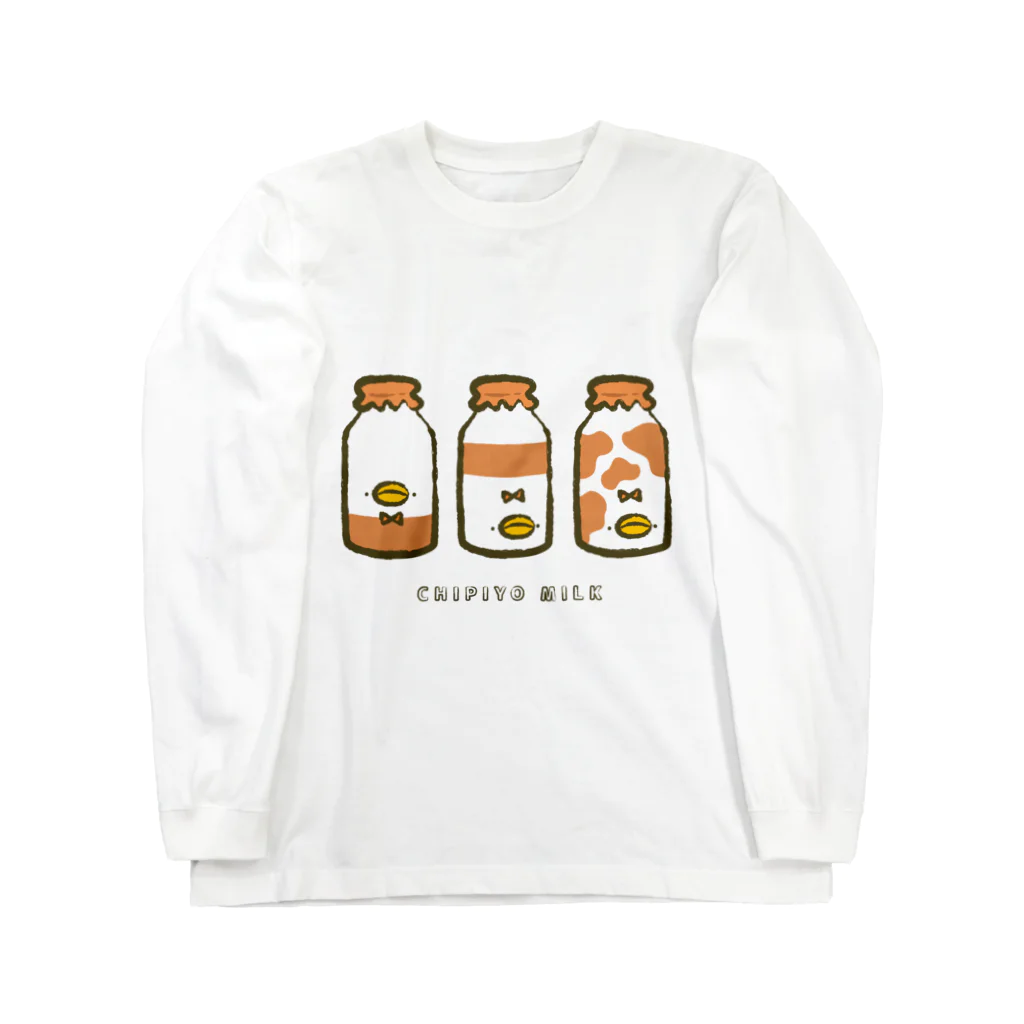 P:ggy（ぴぎー）のおみせのCHIPIYO MILK Long Sleeve T-Shirt