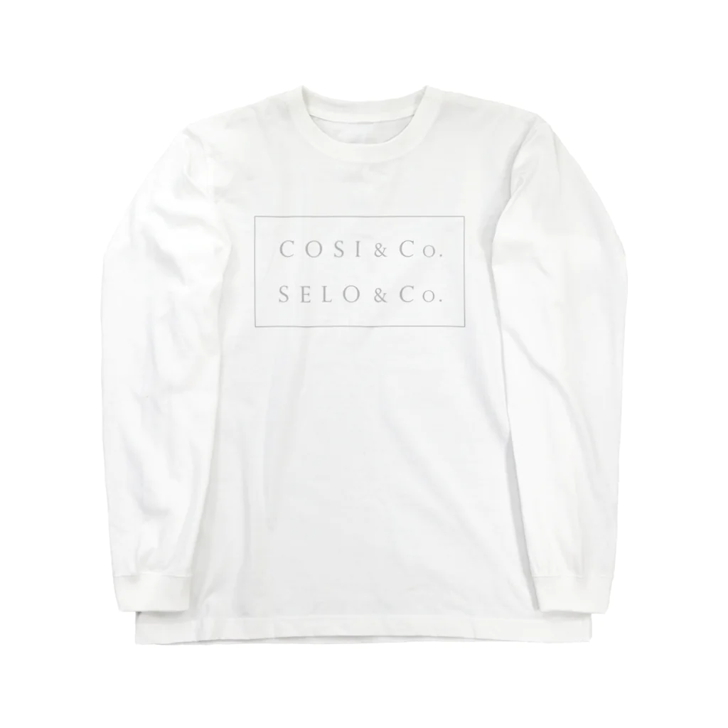 mimitabDECK.Kのこしあんどこ 白あんどこ（シルバーカラー） Long Sleeve T-Shirt