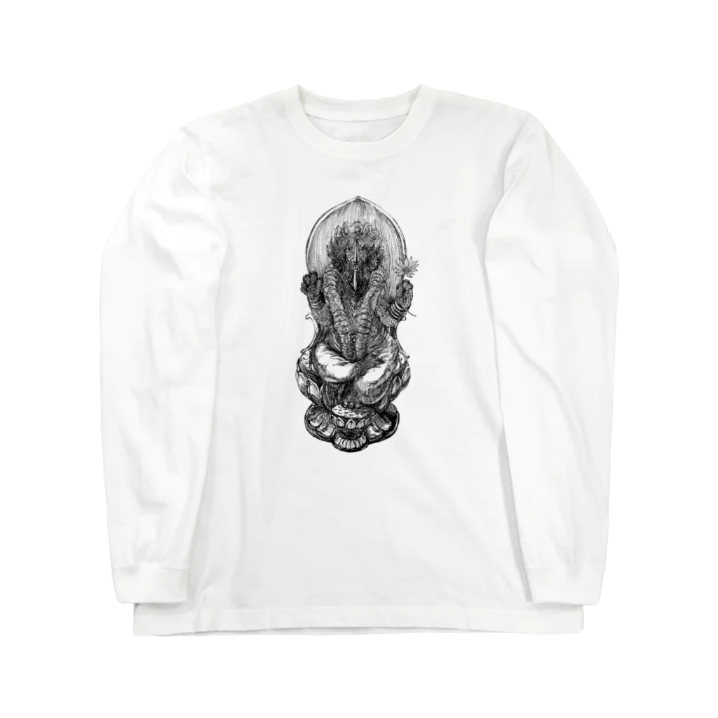 segasworksのレガリケラトプス…神様（白黒） Long Sleeve T-Shirt
