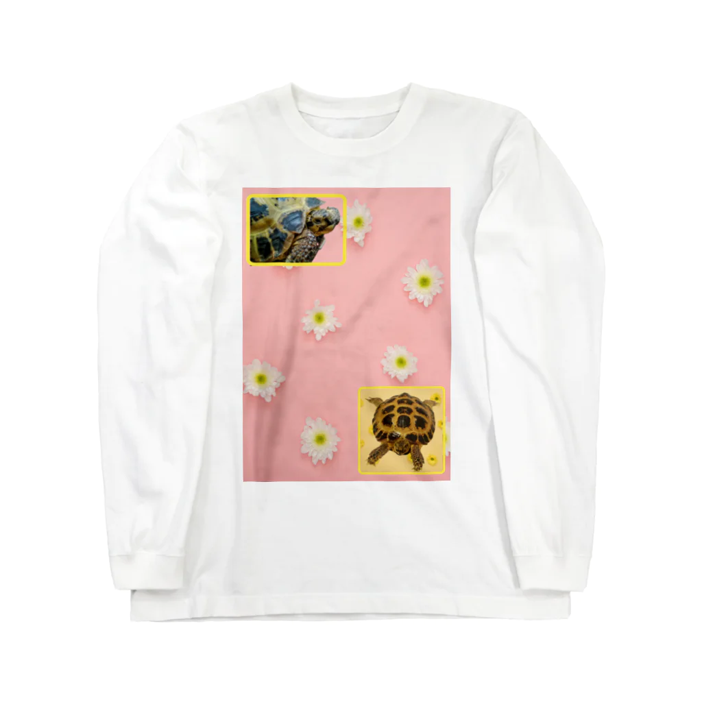ロシアリクガメのサロンちゃんのお店のホントはかわいい Long Sleeve T-Shirt