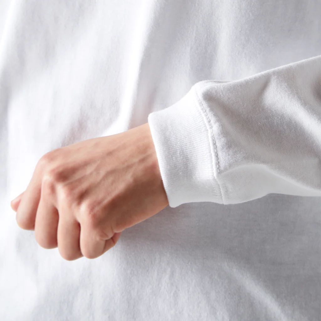 K's CANVAS | 着る図鑑 | 魚・海のいきもの・海洋生物のやさしく誘うアカクラゲ Long Sleeve T-Shirt :rib-knit sleeves