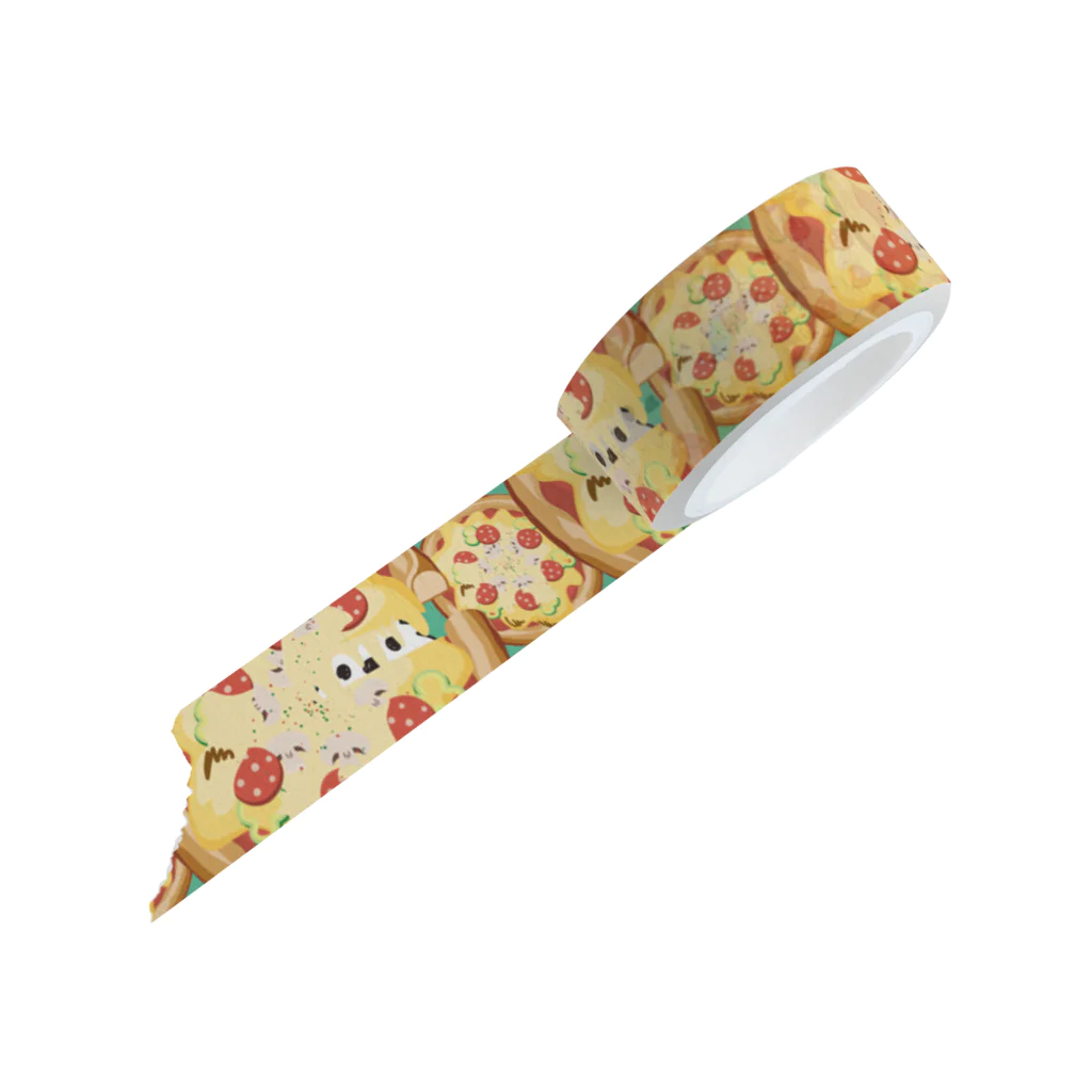 イラスト MONYAAT のPIZZAとポメラニアン マステ Masking Tape