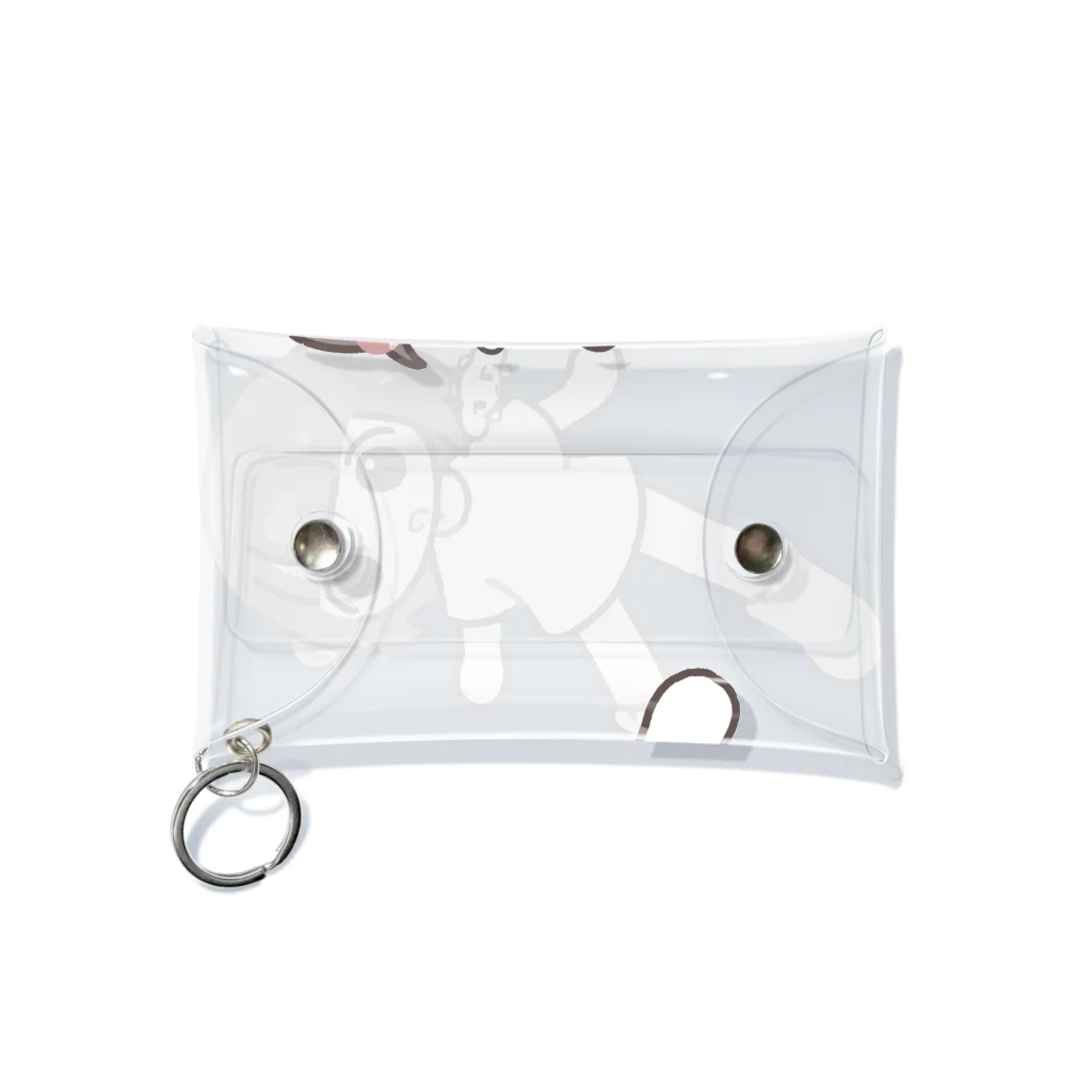 suzuriよわいぬ店のさむいちゃん！ Mini Clear Multipurpose Case