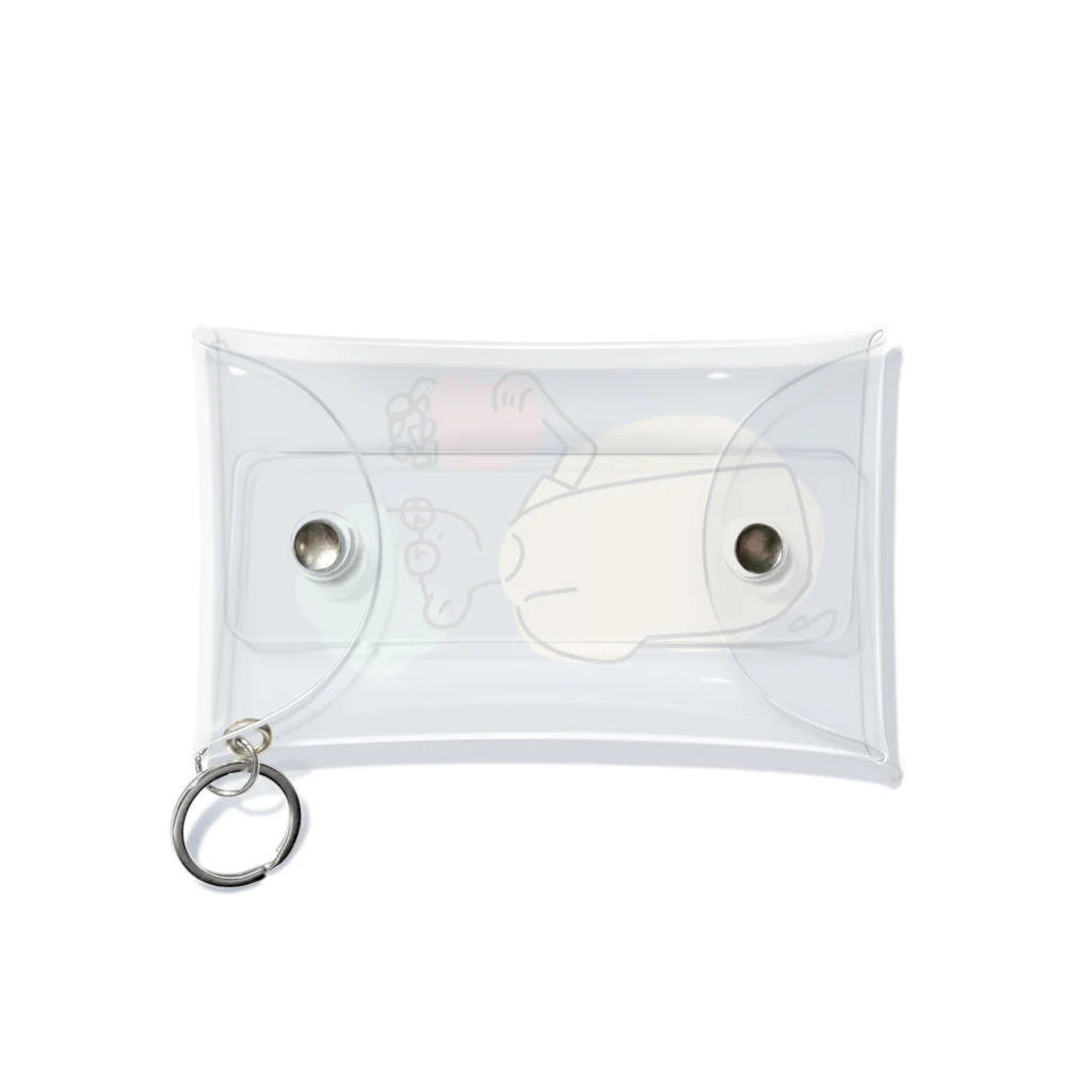 毎日の思い出のポップコーンとめがねくん Mini Clear Multipurpose Case