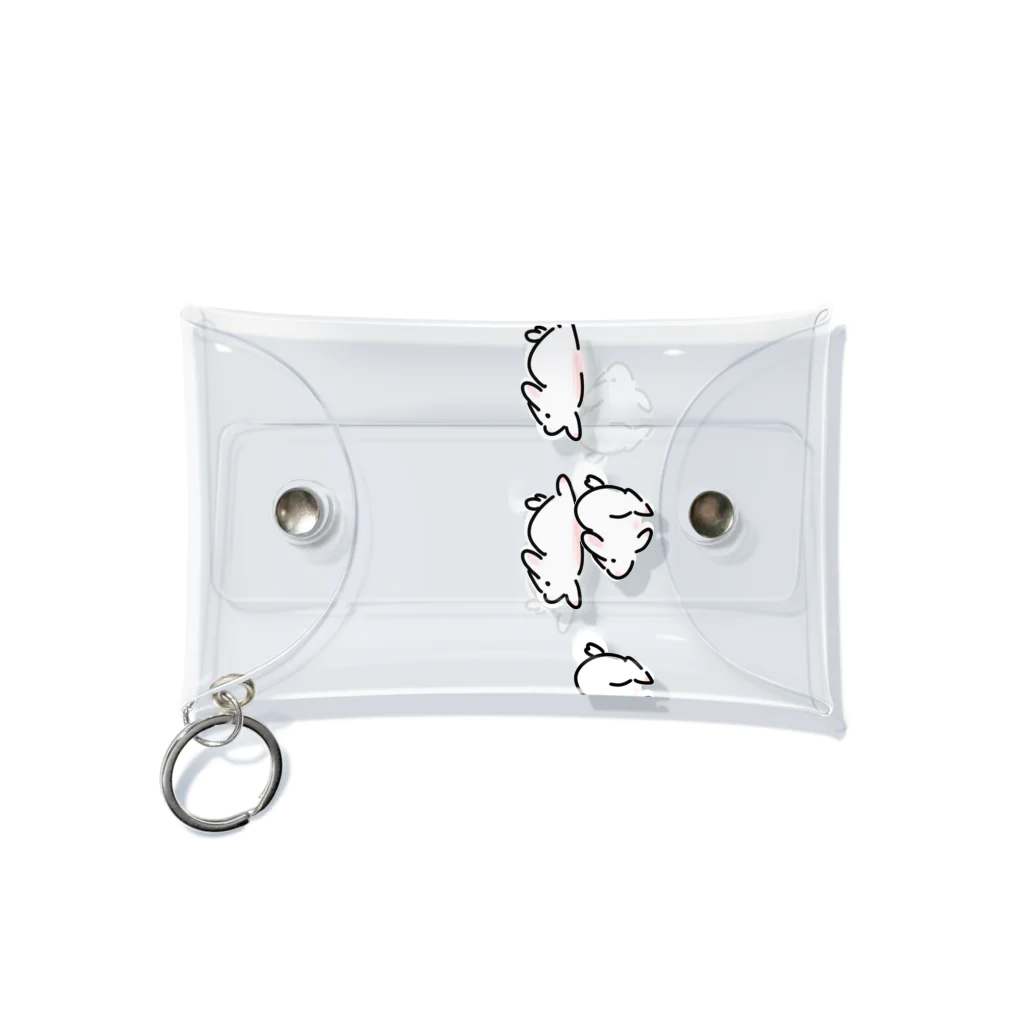 山のウサギのハシルハシルウサギ Mini Clear Multipurpose Case