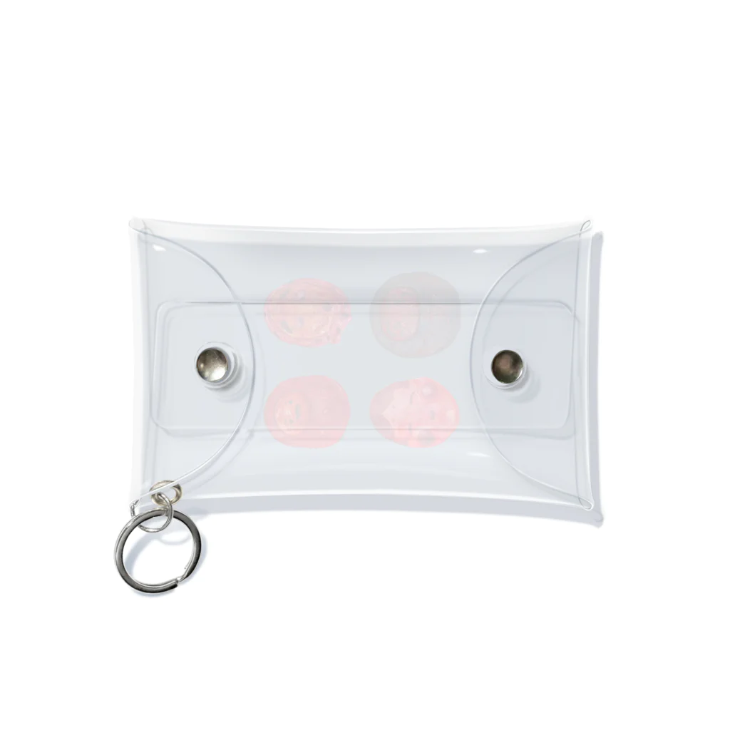 福尾末道の愉快２　赤 Mini Clear Multipurpose Case