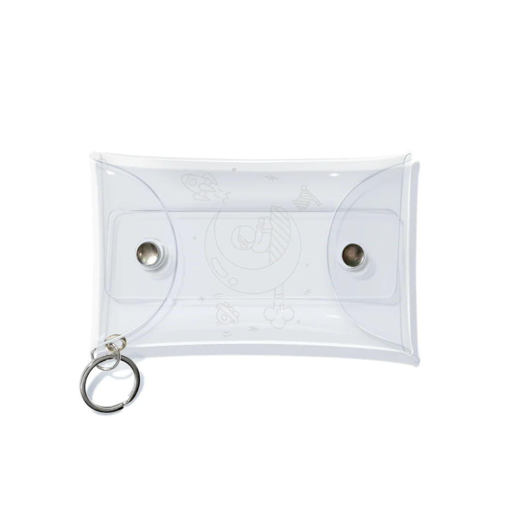 Moon.mondの宇宙飛行士操縦中 Mini Clear Multipurpose Case