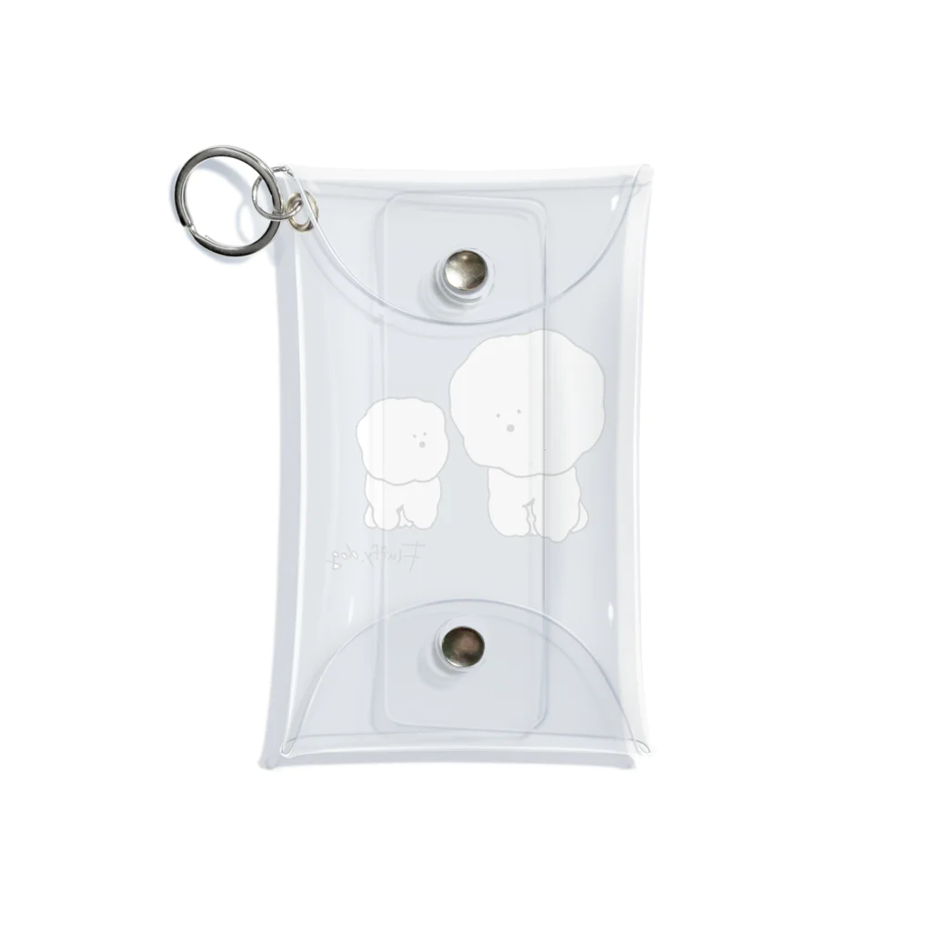 fluffy.dogのもふもふ Mini Clear Multipurpose Case