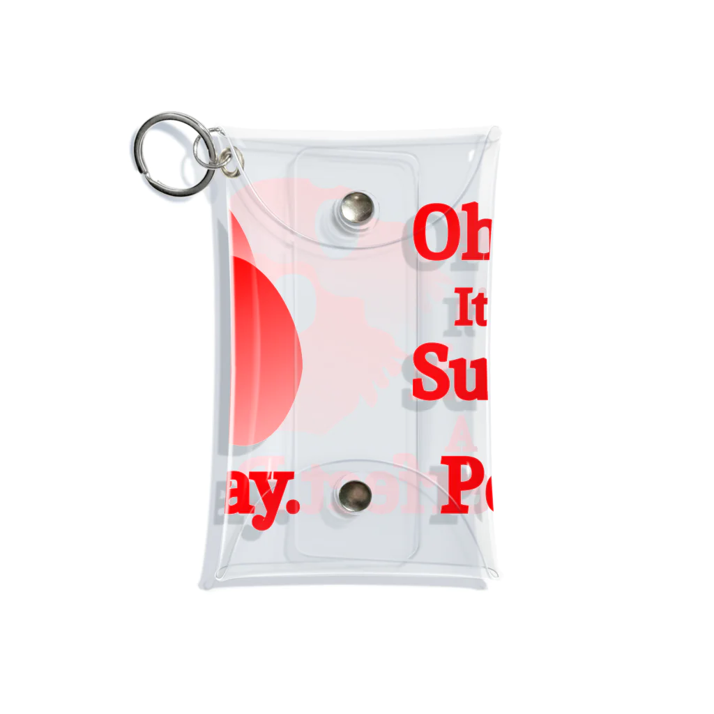 『Nothing Is Real』-- IN SUZURIのOh! It's Such A Perfectday.（赤） Mini Clear Multipurpose Case