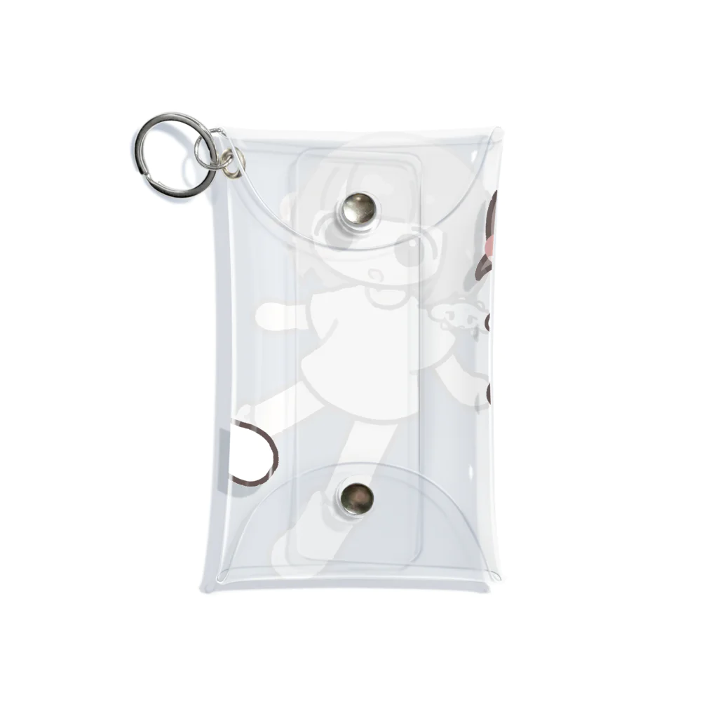 suzuriよわいぬ店のさむいちゃん！ Mini Clear Multipurpose Case