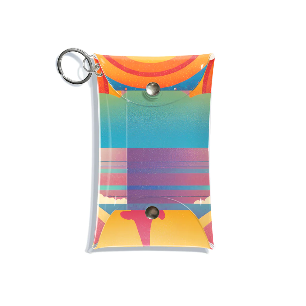 エイエイショップの光に向かって走る女子のグッズ Mini Clear Multipurpose Case