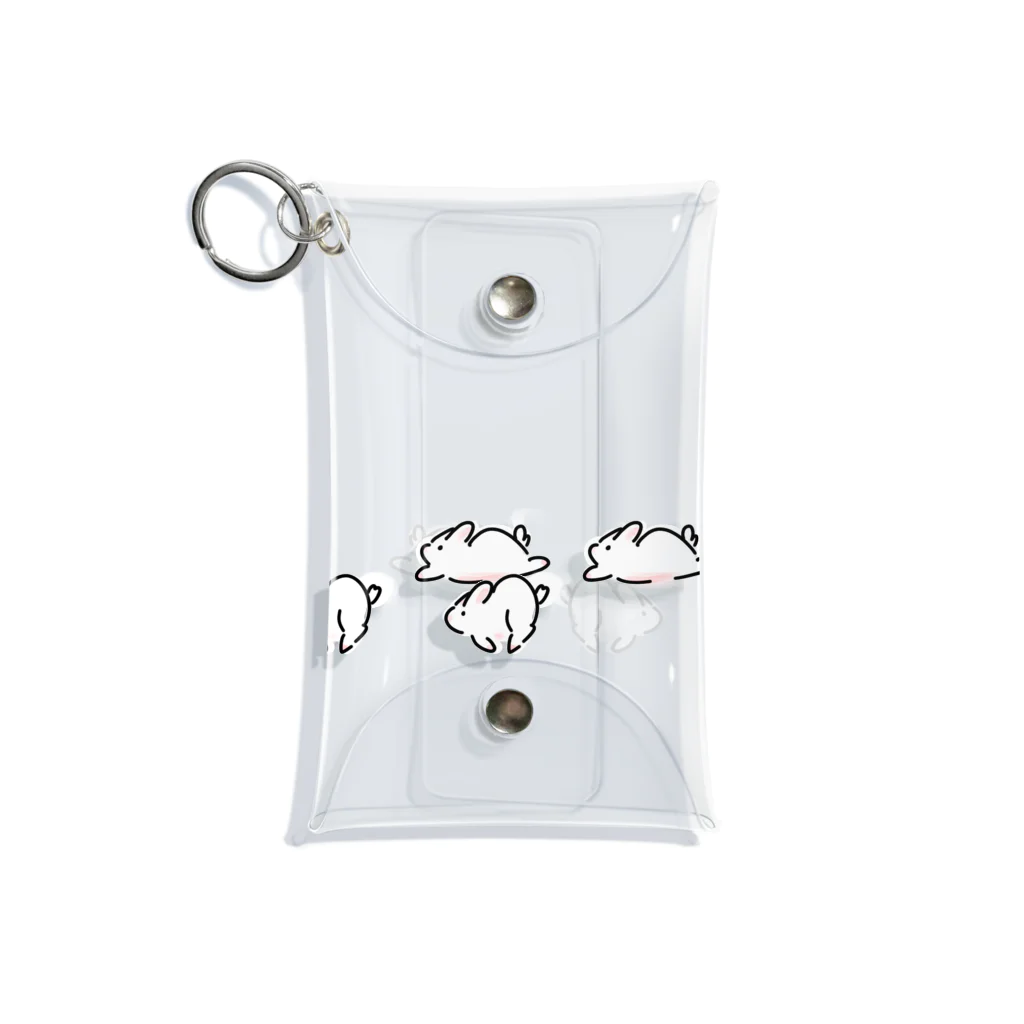 山のウサギのハシルハシルウサギ Mini Clear Multipurpose Case