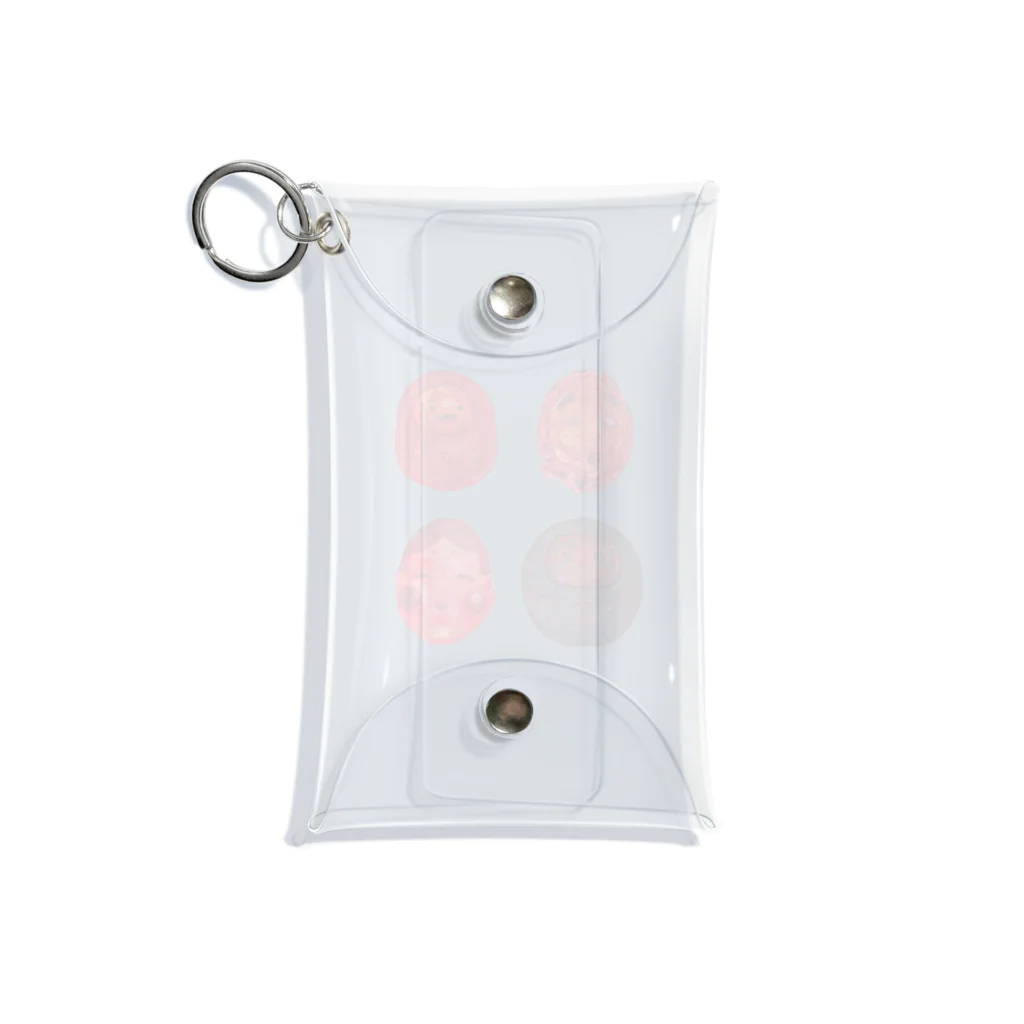 福尾末道の愉快２　赤 Mini Clear Multipurpose Case