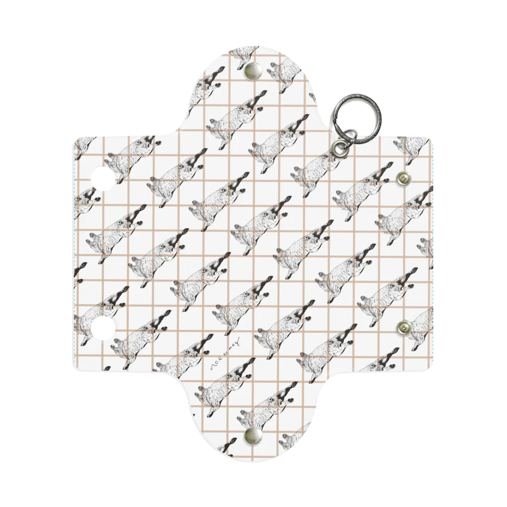 noe_to_meg (ノエとめぐ)の斜めモノグラム風フレブル Mini Clear Multipurpose Case