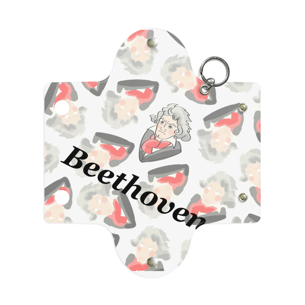 AmorosoのBeethoven（柄） Mini Clear Multipurpose Case