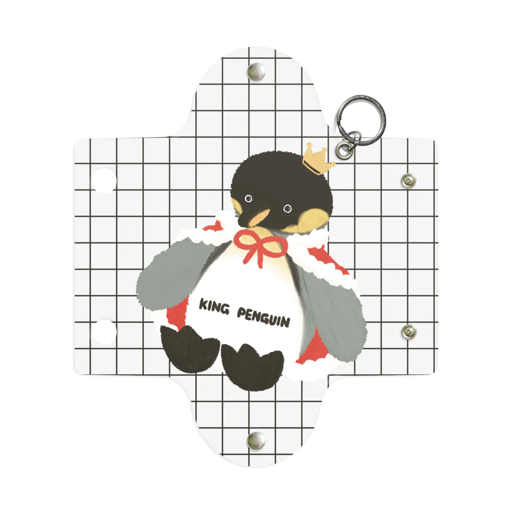 nagisa-ya(なぎさや) ペンギン雑貨のおうさまペンギンのぬいぐるみ Mini Clear Multipurpose Case