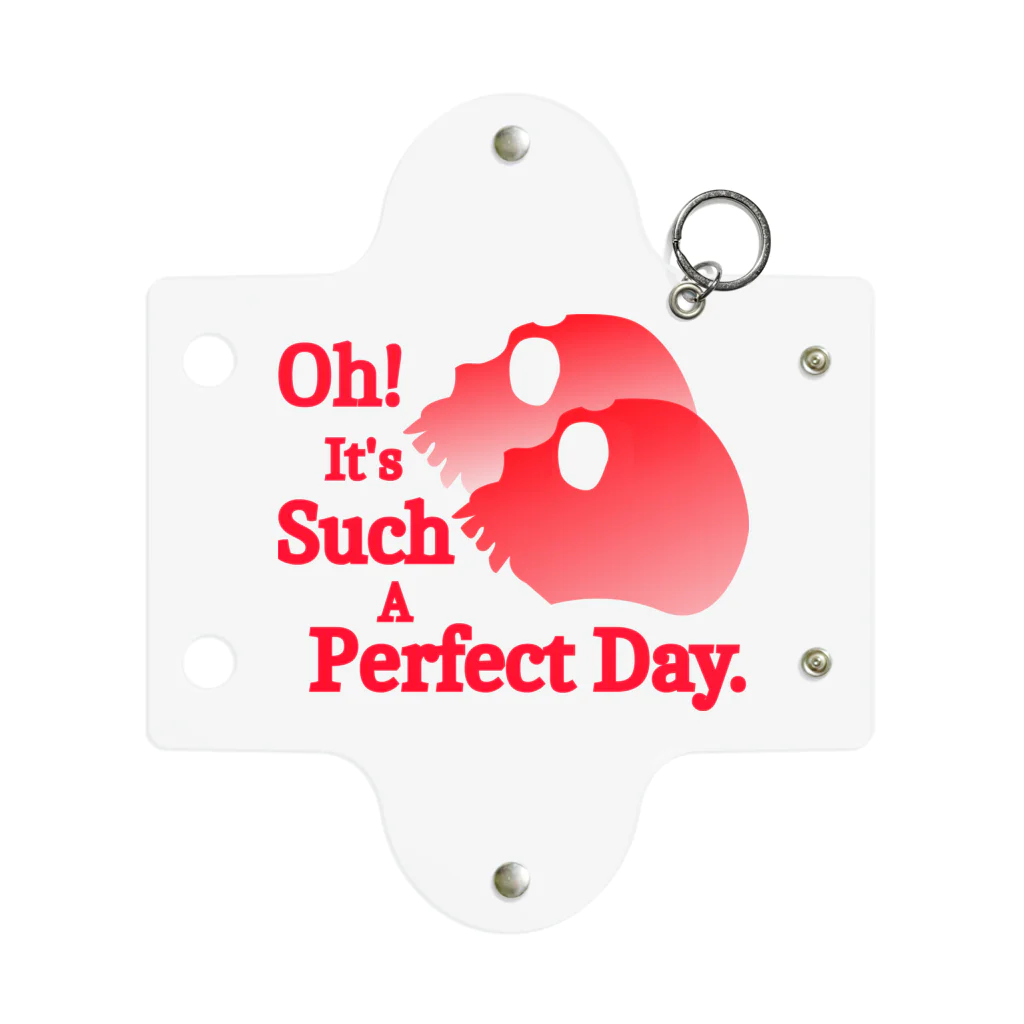 『Nothing Is Real』-- IN SUZURIのOh! It's Such A Perfectday.（赤） Mini Clear Multipurpose Case