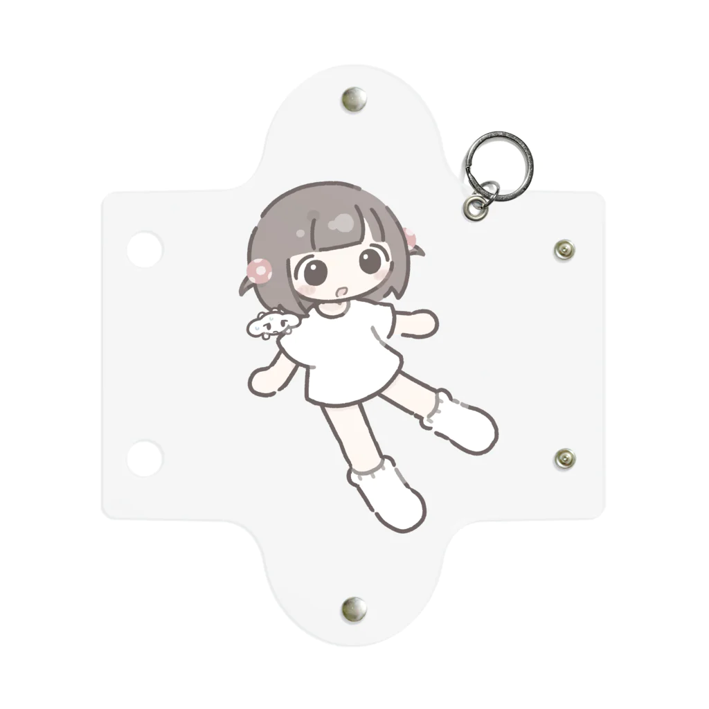 suzuriよわいぬ店のさむいちゃん！ Mini Clear Multipurpose Case