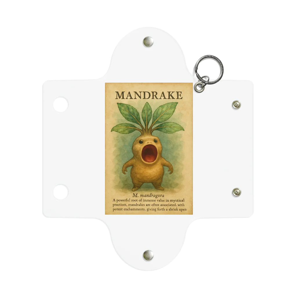 beastyの魔法植物図鑑「マンドレイク」イラスト Mini Clear Multipurpose Case