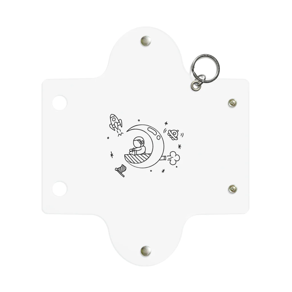 Moon.mondの宇宙飛行士操縦中 Mini Clear Multipurpose Case