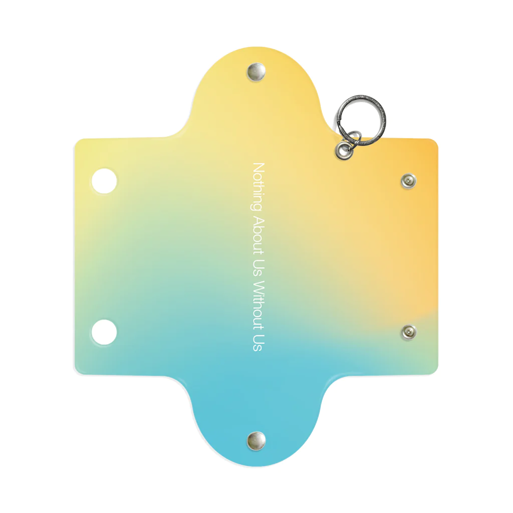 Pulmo（プルモ)の【gradation_03】Nothing About Us Without Us Mini Clear Multipurpose Case