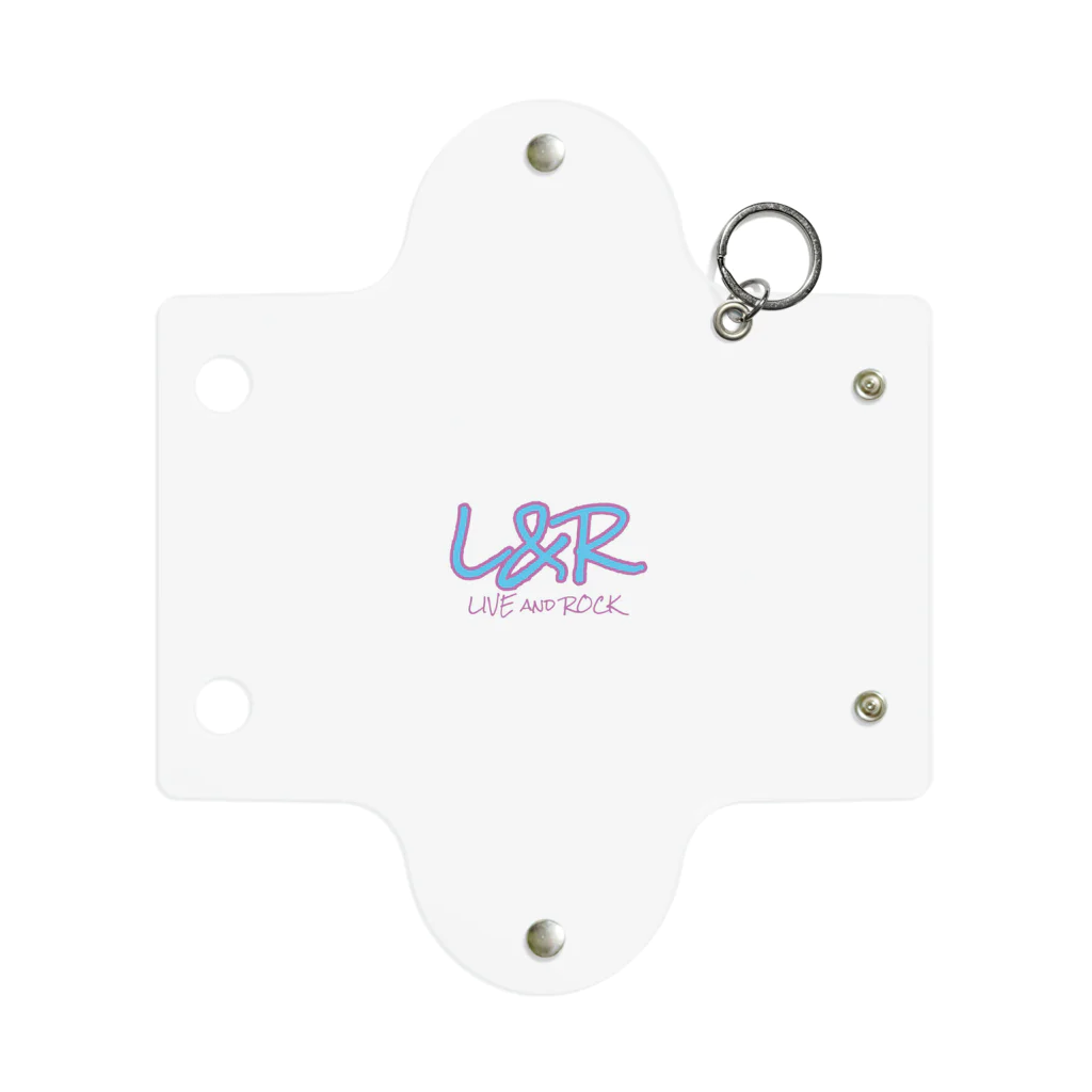 L&RのL&R  LIVE and ROCK  ROCK IS THE BEST Mini Clear Multipurpose Case