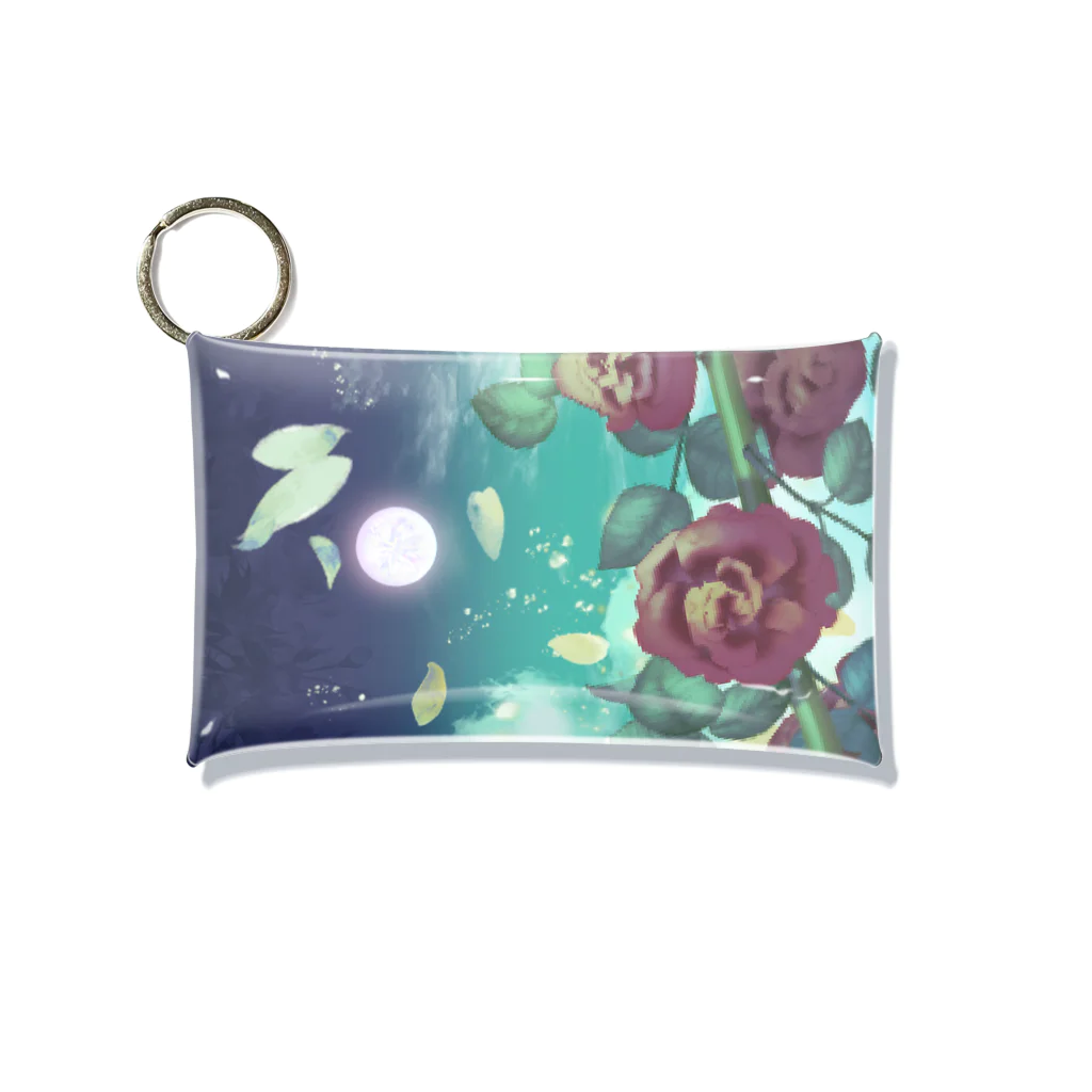 風巻ユウの宵闇の蝶と日の薔薇 Mini Clear Multipurpose Case