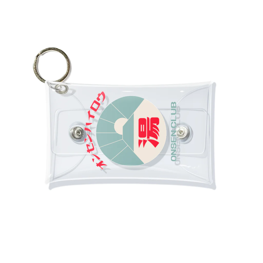 瀬高きりん♨温泉グッズの【前のみ】オンセンハイロウ Mini Clear Multipurpose Case