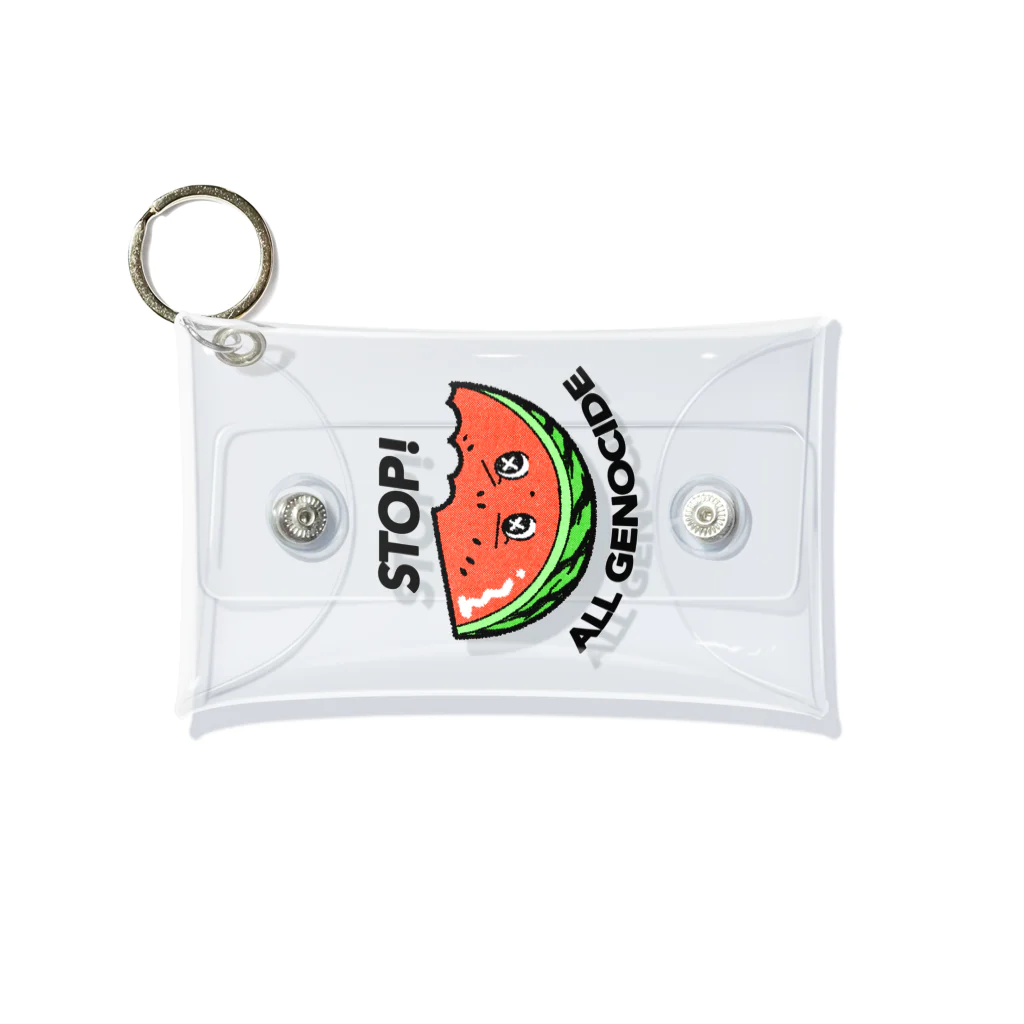 hogehogeclubのSTOP!ALL GENOCIDE Mini Clear Multipurpose Case